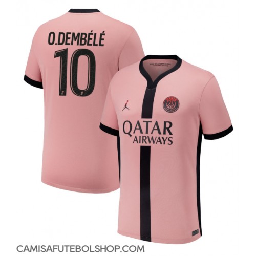 Camisa de time de futebol Paris Saint-Germain Ousmane Dembele #10 Replicas 3º Equipamento 2024-25 Manga Curta